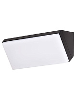 Dark Anthracite Aluminium Acrylic Diffuser LED 12 Watt 1080Lm 3000K 220-240 Volt 50Hz Beam Angle 108° IP65 L: 18 W: 9 H: 9 cm