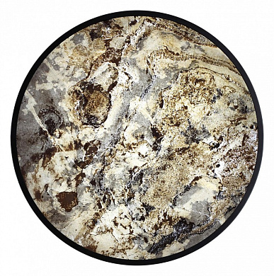 потолочный светильник с широким плафоном чёрный