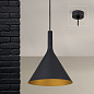 HL 6-1628 schwarz-gold Gunda Orion подвесной конический светильник — фото 2
