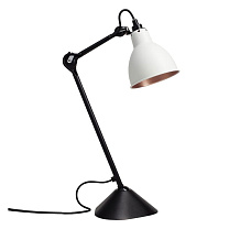 Lampe GRAS - 205 - lampe de table/Blanc et intérieur cuivre
