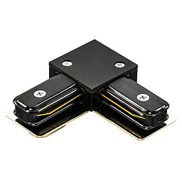 502127 Lightstar 1ph Lightstar Barra track угловой соединитель с токопроводом черный для однофазного трекового профиля
