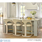 Delia Counter Stool-Antique White-Milk Leather Global Views стул