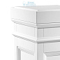 111678 Column Marceau piano white finish Eichholtz