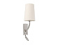 29682-20 REM MATT NICKEL WALL LAMP WITH LED READER BEIGE LA настенный светильник Faro barcelona