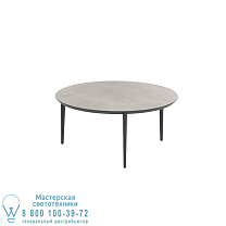 СТОЛ U-NITE КРУГЛЫЙ Ø 160 СМ АЛЮМИНИЕВЫЕ НОЖКИ АНТРАЦИТОВЫЙ - СТОЛЕШНИЦА СТОЛА CERAMIC CEMENTO LUMINOSO Royal Botania