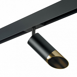 PRO437131 Lightstar Rullo потолочный светильник на штанге с золотистым акцентом для однофазной трековой системы