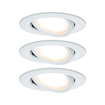 Downlight Nova 3-piece set Swivelling round 50°