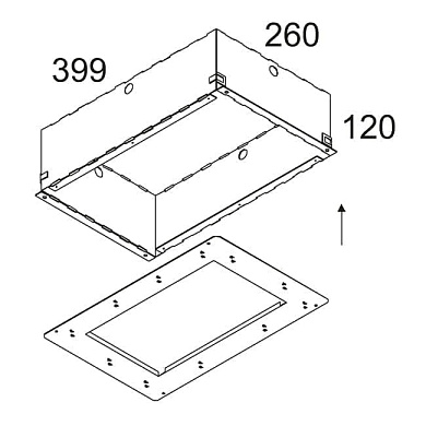 CONCRETE BOX 121 монтажная коробка Delta Light