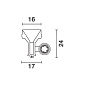 E568 Underscore InOut iGuzzini Side-Bend 16mm version Led - 24Vdc - L=954mm