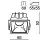 DL043-01-10W4K-D-SQ-WB Maytoni Alfa LED Встраиваемый светильник 10W 500лм Белый — фото 1
