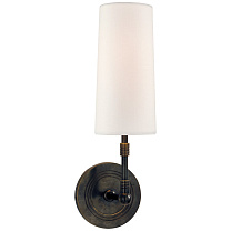Ziyi Sconce бронза с льняным абажуром