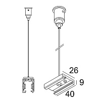 TRACK 3F DIM ON SUSPENSION 3,0m