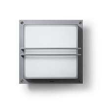 Zen квадратный 300mm с Grill Emergency серый алюминий 4000 K 13.4 Вт