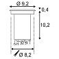 233500 SLV DASAR LED LV светильник встраиваемый IP67 12-24В= c PowerLED 6W, 3000К, сталь