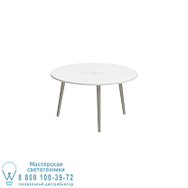 СТОЛИК STYLETTO Ø60CM СТОЛЕШНЯЯ КЕРАМИКА ПЕСОК БЕЛЫЙ Royal Botania