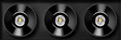 BLACK FOSTER TRIMLESS 3 потолочный встраиваемый светильник, Arkoslight