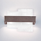 Kolarz Rettangolo 6040.60260/W настенный светильник brunito brushed белый ширина 32cm высота 24cm 2 лампы g9 — фото 1