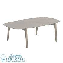 СТОЛИК TEA TIME 120X65CM H40 SAND CERAMIC CEMENTO LUMINOSO Royal Botania