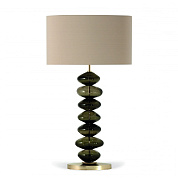 Large Adam Lamp Bronze with Antiqued Brass base Porta Romana