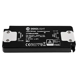 862224 Deko light Flat плоский блок питания для светодиодов, чёрный