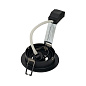 199980 SLV PIREQ GU10 ROUND downlight matt black встраиваемый потолочный даунлайт — фото 2