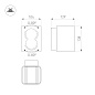 024391 Arlight Светильник LGD-Wall-Vario-J2WH-12W Warm White — фото 1