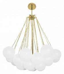 10129/600 Gold Loft It Dream потолочная люстра с множеством матовых шаров на золотых подвесах