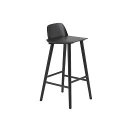 NERBAR0411 Muuto Nerd барный стул черный высота 75 см