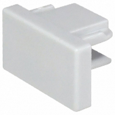 заглушка белого цвета для однофазного трекового профиля