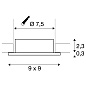 1007349 SLV NEW TRIA® 75 mount. ring square white монтажное кольцо — фото 5