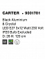 9001701 CARTER Novaluce светильник LED E27 3x12Вт 230В IP20