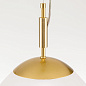 HL 6-1437/1 gold-matt/461 klar-matt Opaldesign Orion подвесной матовый полусферический светильник — фото 4