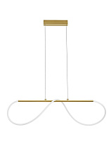 Triac Dimmable Gold Aluminium & Acrylic LED 28 Watt 220-240 Volt 1680Lm 3000K IP20 L: 90 W: 20 H: 120 cm