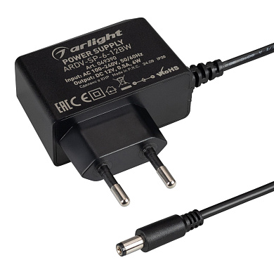 049390 Arlight блок питания ARDV-SP-6-12BW (12V, 0.5A, 6W)