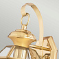 Настенный уличный светильник Newbury Quoizel QZ-NEWBURY2-S-PB лакированная полированная латунь — фото 1