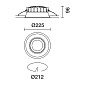 QG10 Easy iGuzzini Ø 212 mm - neutral white - INVERTER - UGR<19 — фото 1