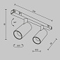 TR176-1-2X5WTW-M-B Maytoni Focus Duo Трековый светильник 10W Черный — фото 11