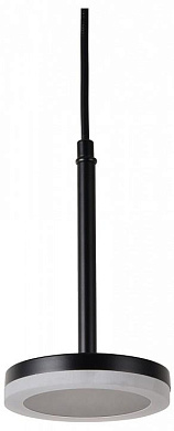 подвесной светильник с черным цилиндрическим корпусом