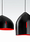 Oru F25 Fabbian подвесной светильник Black/Teal blue F25A01