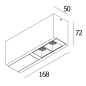 DOT.COM L2 ON 92716 DIM8 B-B черный Delta Light накладной потолочный светильник