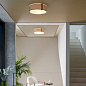 Потолочный светильник Astro Lighting Salina 400 бежевая ткань / бронза — фото 4
