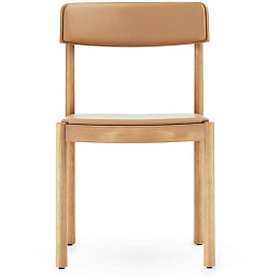 1401616 Normann Copenhagen Timb кресло с обивкой из ультракожи бежево-верблюжьего оттенка