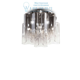 172828 Ideal lux Compo потолочный светильник с множеством стеклянных элементов серо-дымчатого оттенка