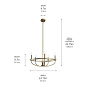 Bethel 25" 5 Light Chandelier Classic Bronze люстра 82370 Kichler