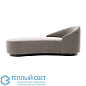 Turner Chaise Sharkskin Velvet Grey Ash Right Arm мягкое сиденье Arteriors 8167 — фото 7