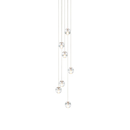 14.7 LED SEPIA WHITE Bocci 14 подвесной светильник с плафонами цвета сепия и белого стекла