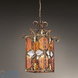 6740/4 MM lampadari Deco подвесная люстра с металлическим каркасом и разноцветными стеклянными вставками