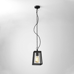 1306003 Astro lighting Calvi Pendant подвесной светильник в виде каркасного фонаря с чёрным покрытием