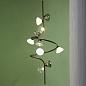 E565.22mC24SWC Tooy Linfa SP vertical LED 10L дизайнерский подвесной светильник на 10 ламп белый; прозрачный; золото; дымчатый — фото 1