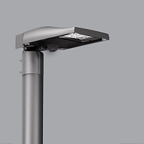 Street Pole-mounted system - ST1 optic - Warm White - integrated DALI - Ø 42-76mm - Zhaga Down 22W 2610lm - 2200K - Colour: Grey